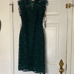 Green lace dress